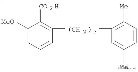 Benzoic acid, 2-[3-(2,5-dimethylphenyl)propyl]-6-methoxy-